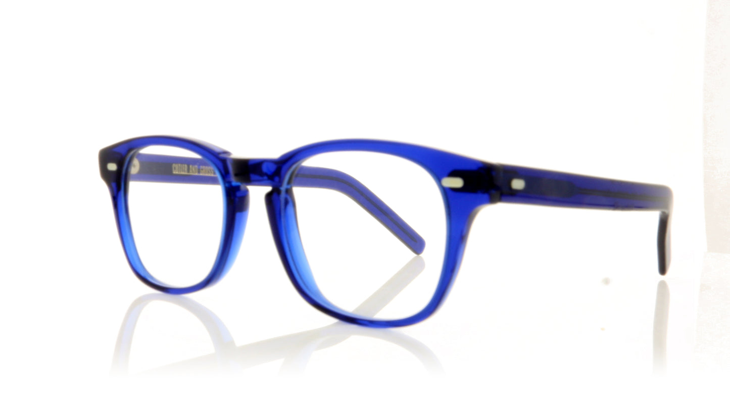 Cutler and Gross CG1046 BL Blue Glasses - Angle