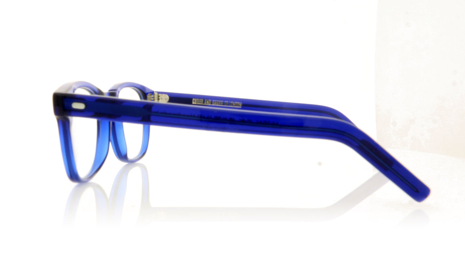 Cutler and Gross CG1046 BL Blue Glasses - Side