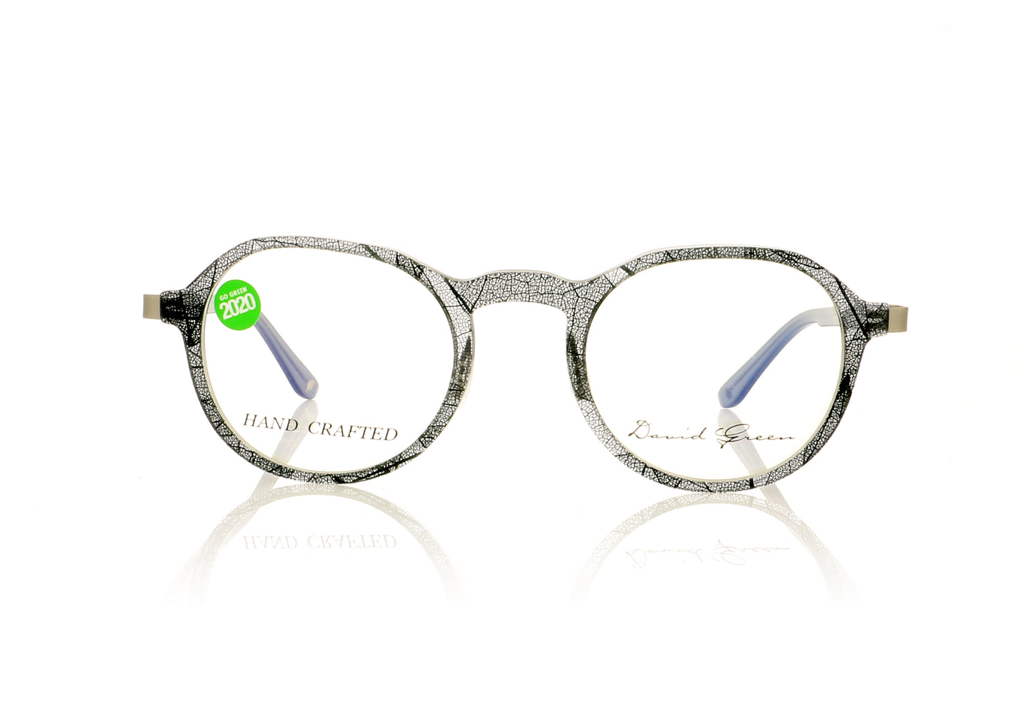 David Green Balfe BF2 Silver Leaf Glasses - Front