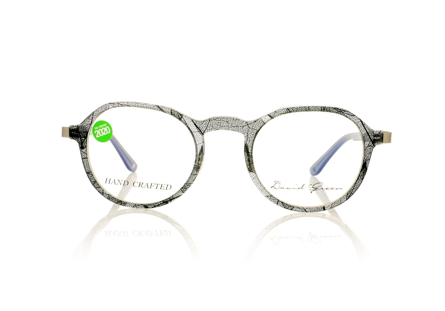David Green Balfe BF2 Silver Leaf Glasses - Front