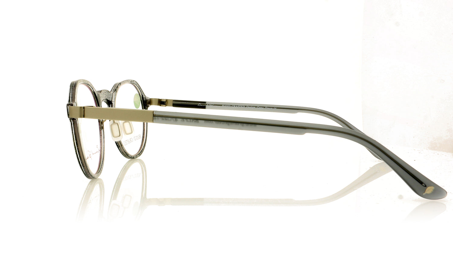 David Green Balfe BF2 Silver Leaf Glasses - Side