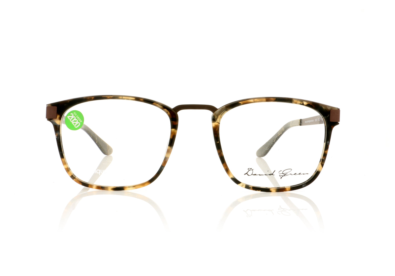 David Green Plata PL2 Bronze Glasses - Front