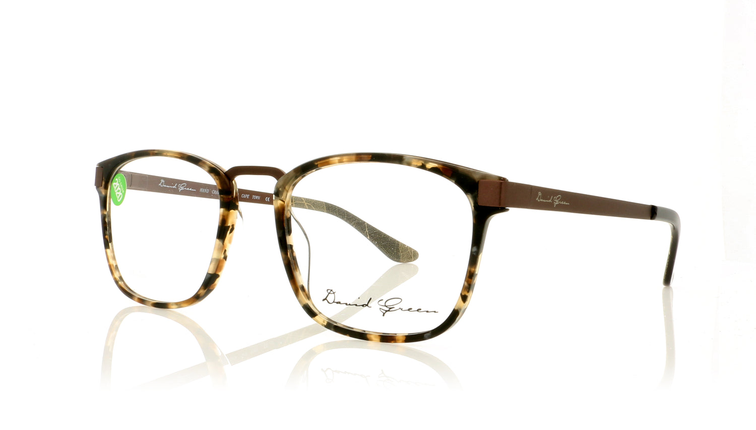 David Green Plata PL2 Bronze Glasses - Angle