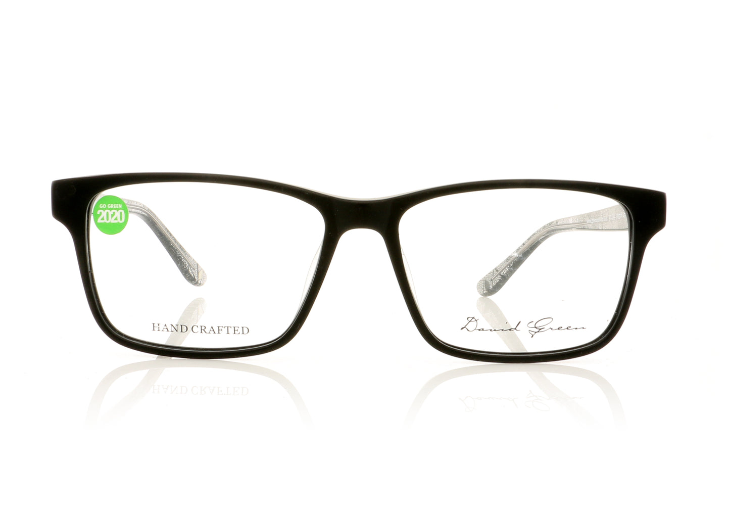 David Green Evans EV2 Black Glasses - Front