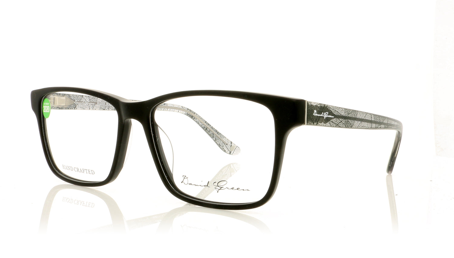 David Green Evans EV2 Black Glasses - Angle