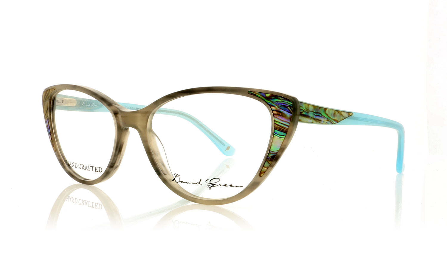David Green Perla PJ3 Blue Glasses - Angle