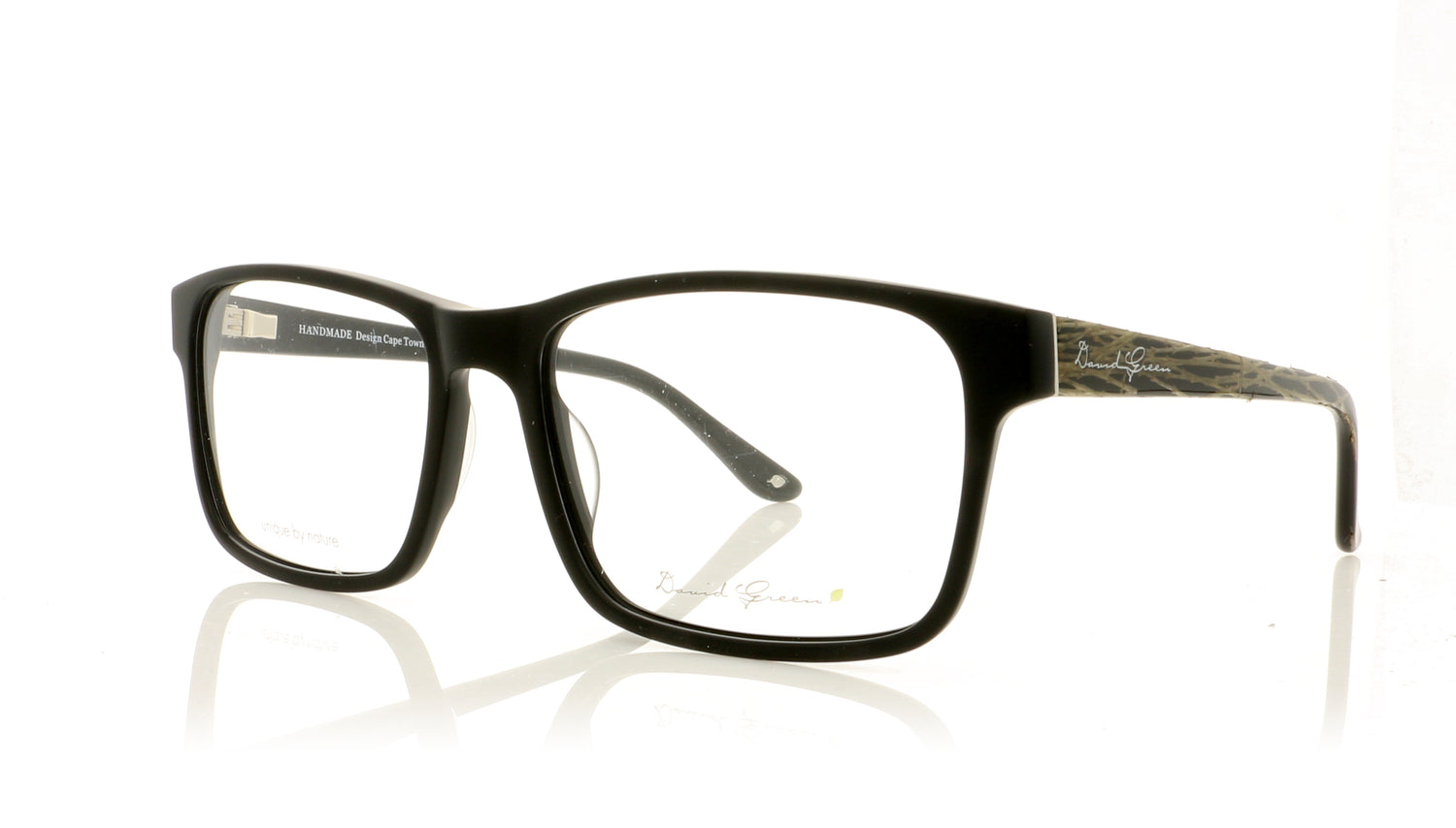 David Green Portland PO5 Black Glasses - Angle