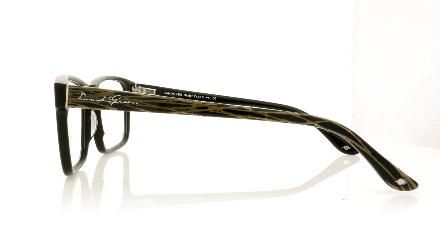 David Green Portland PO5 Black Glasses - Side