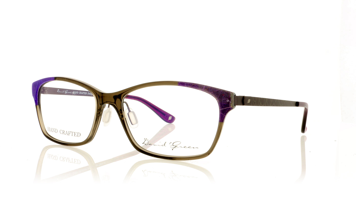 David Green Sunray SQ3 Purple Glasses - Angle