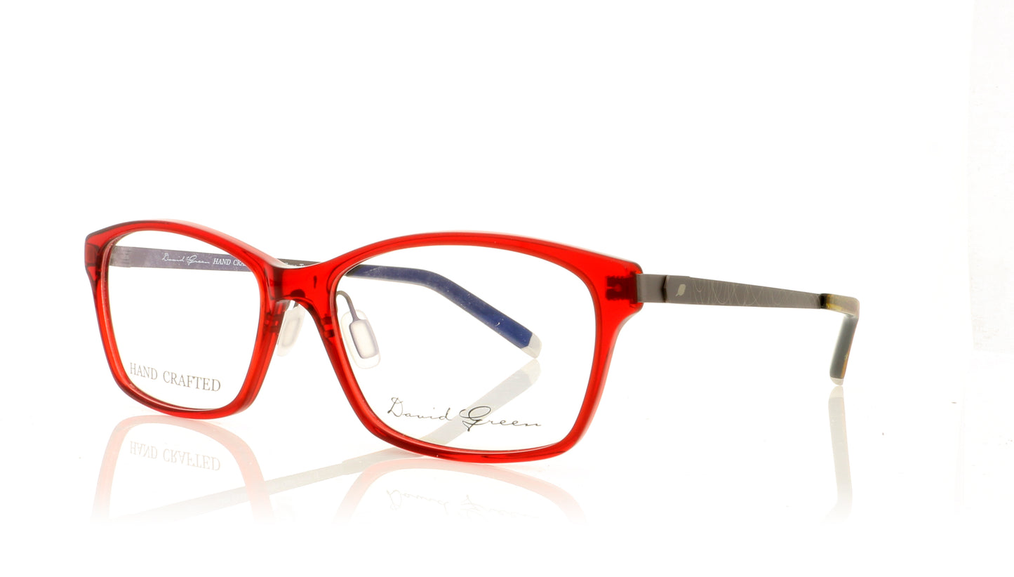 David Green Sunray SQ4 Crystal Red Glasses - Angle