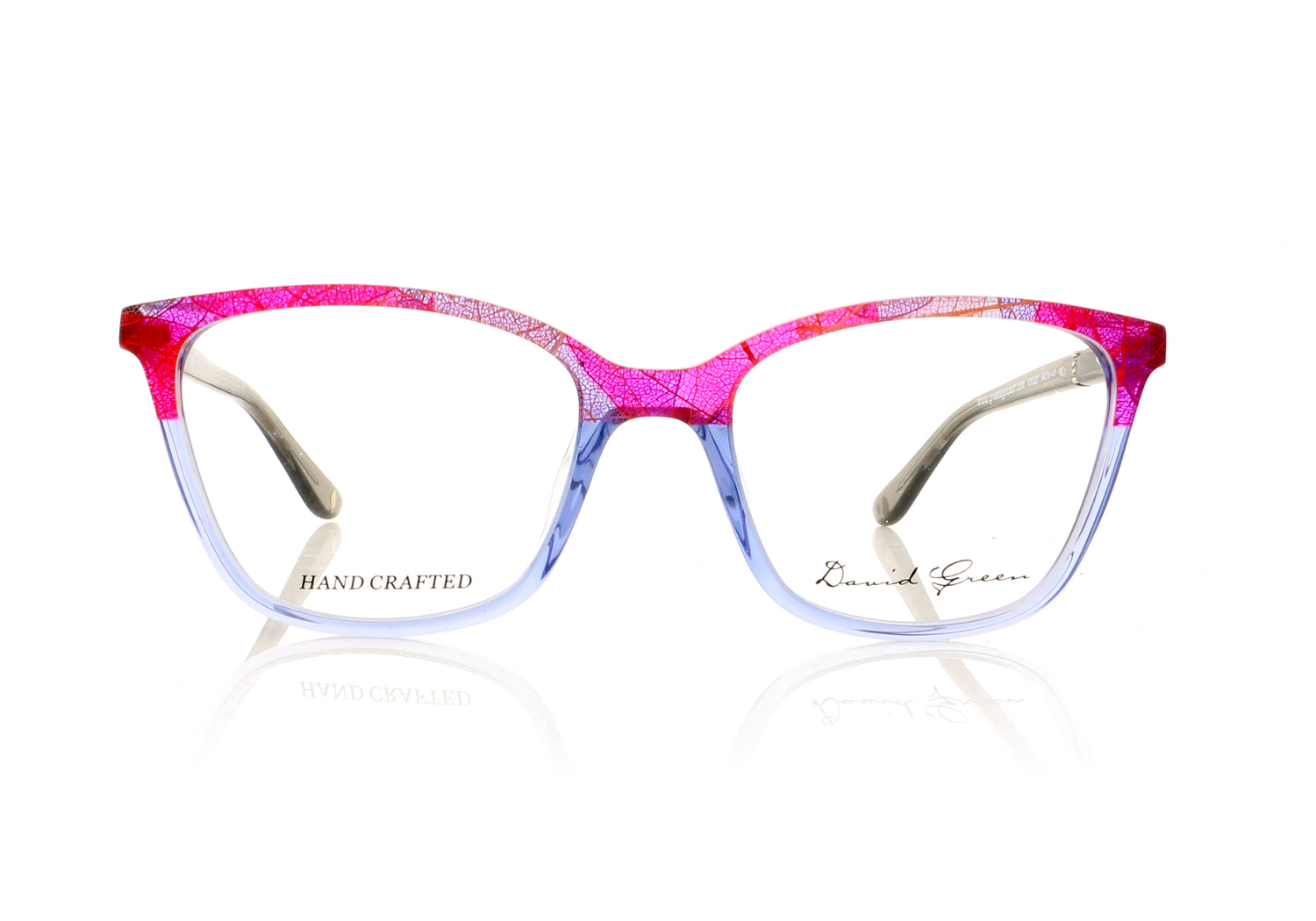 David Green Violet VL1 Red Glasses - Front