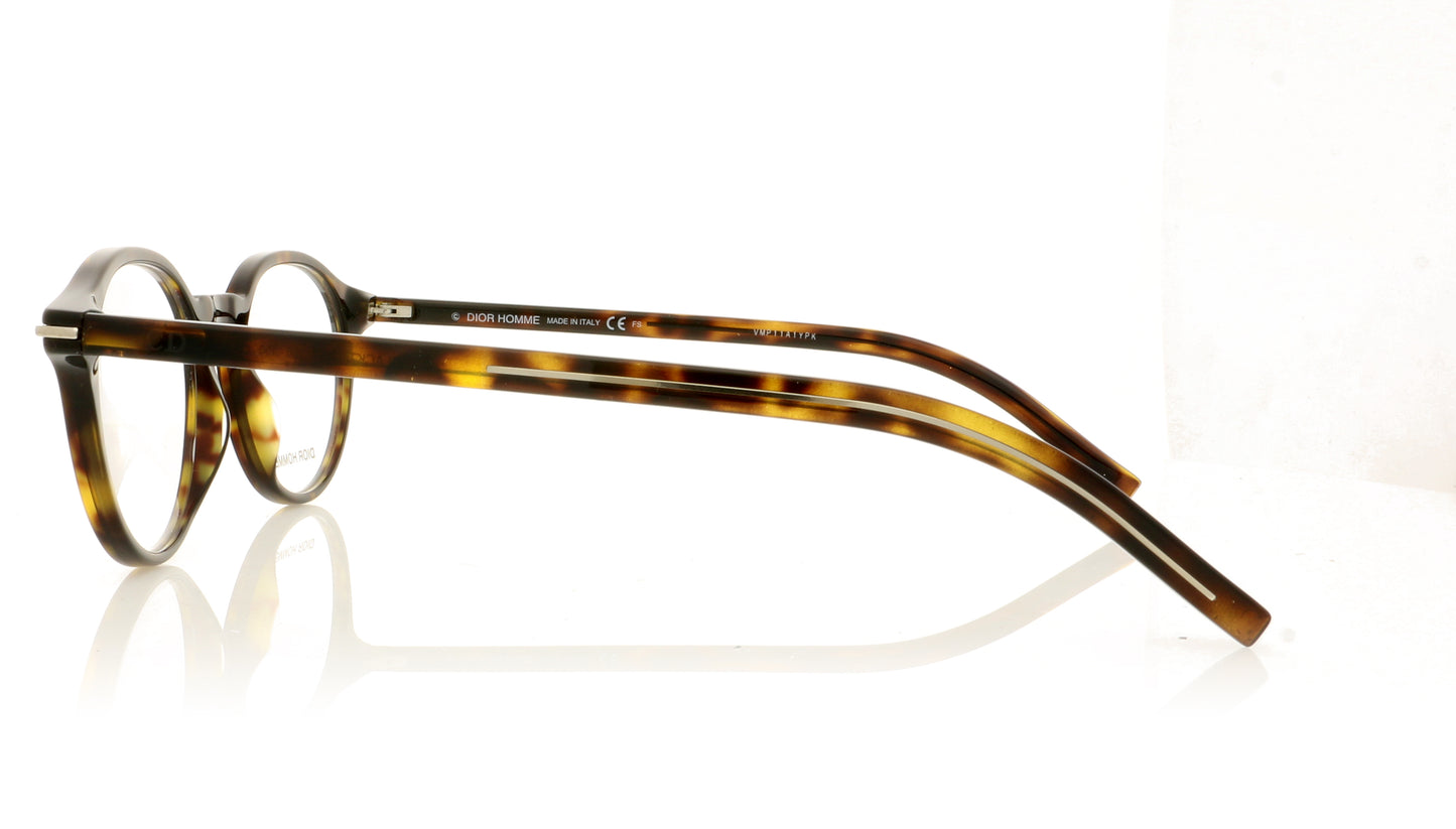 Dior Homme BLACKTIE264 86 Dark Havana Glasses - Side