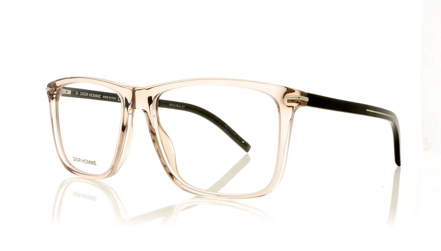 Dior Homme BLACKTIE269 YL3 Brown Crystal Glasses - Angle