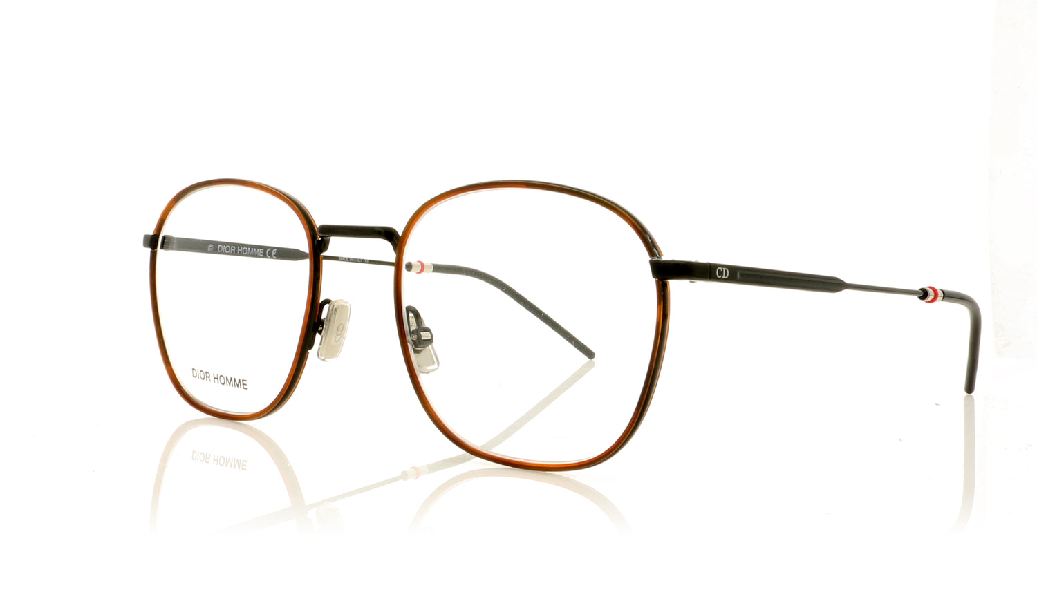 Dior Homme DIOR0226 WR7 Black Havana Glasses - Angle