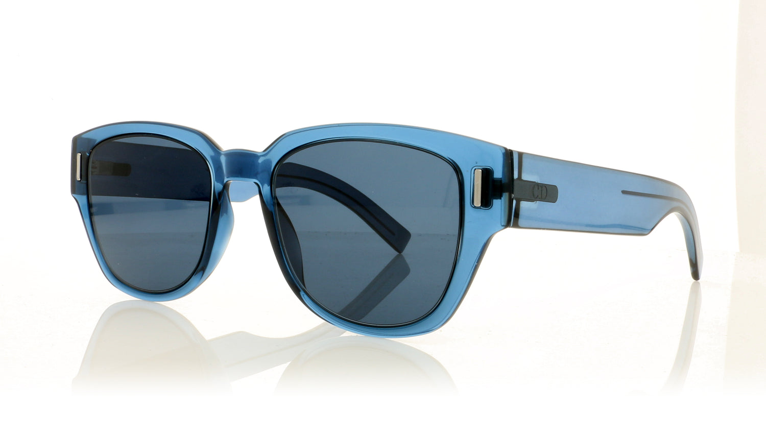 Dior Homme Fraction3 PJP Transparent Blue Sunglasses - Angle