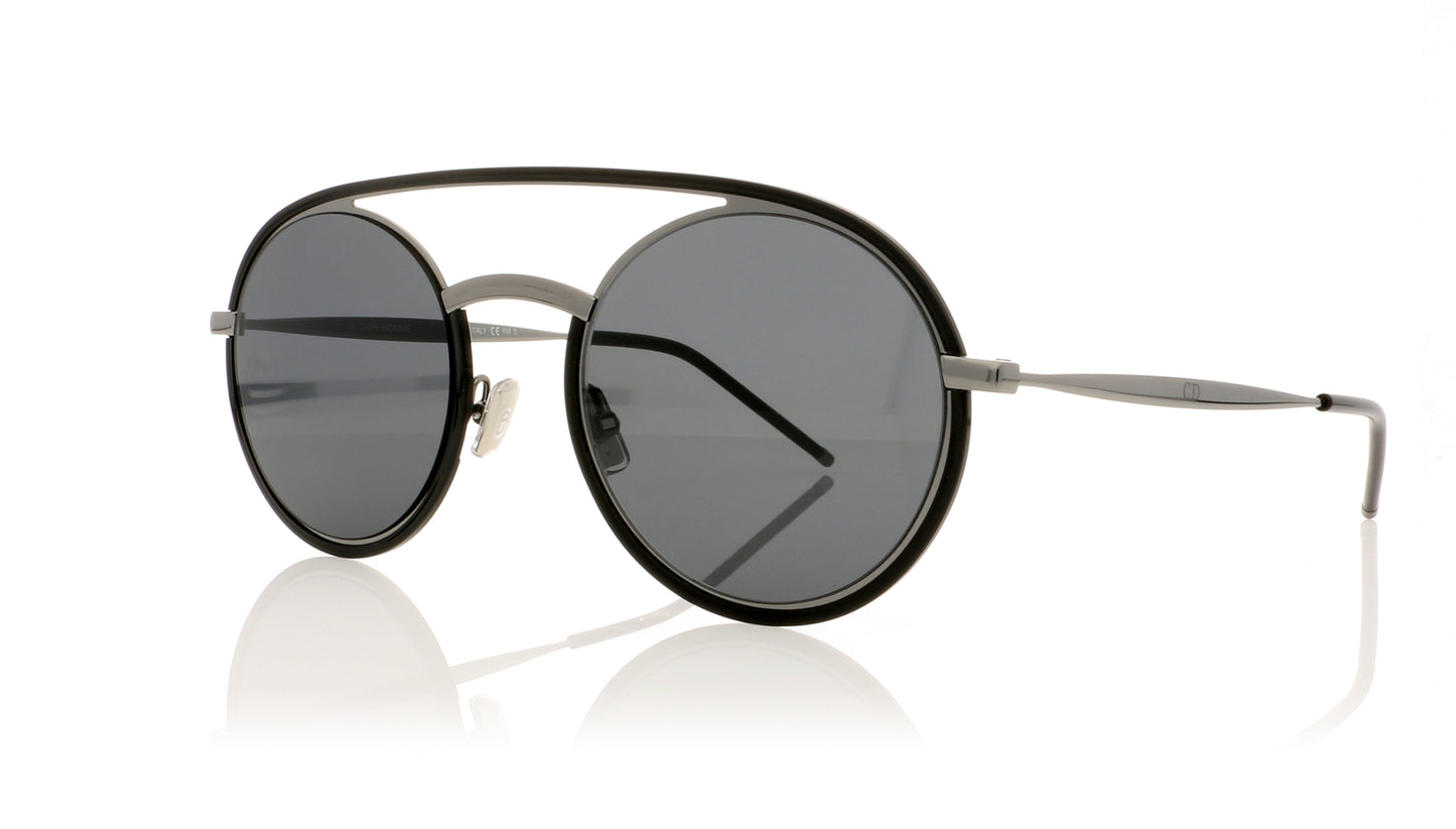 Dior Homme Synthesis01 V81 Dark Ruthenium Black Sunglasses - Angle