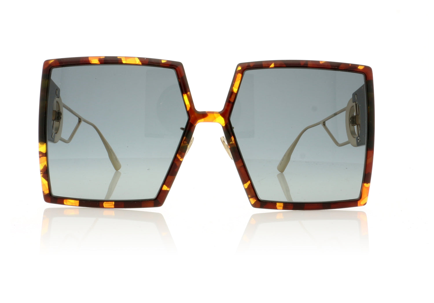 Dior 30Montaigne EPZ Yellow Red Havana Sunglasses - Front