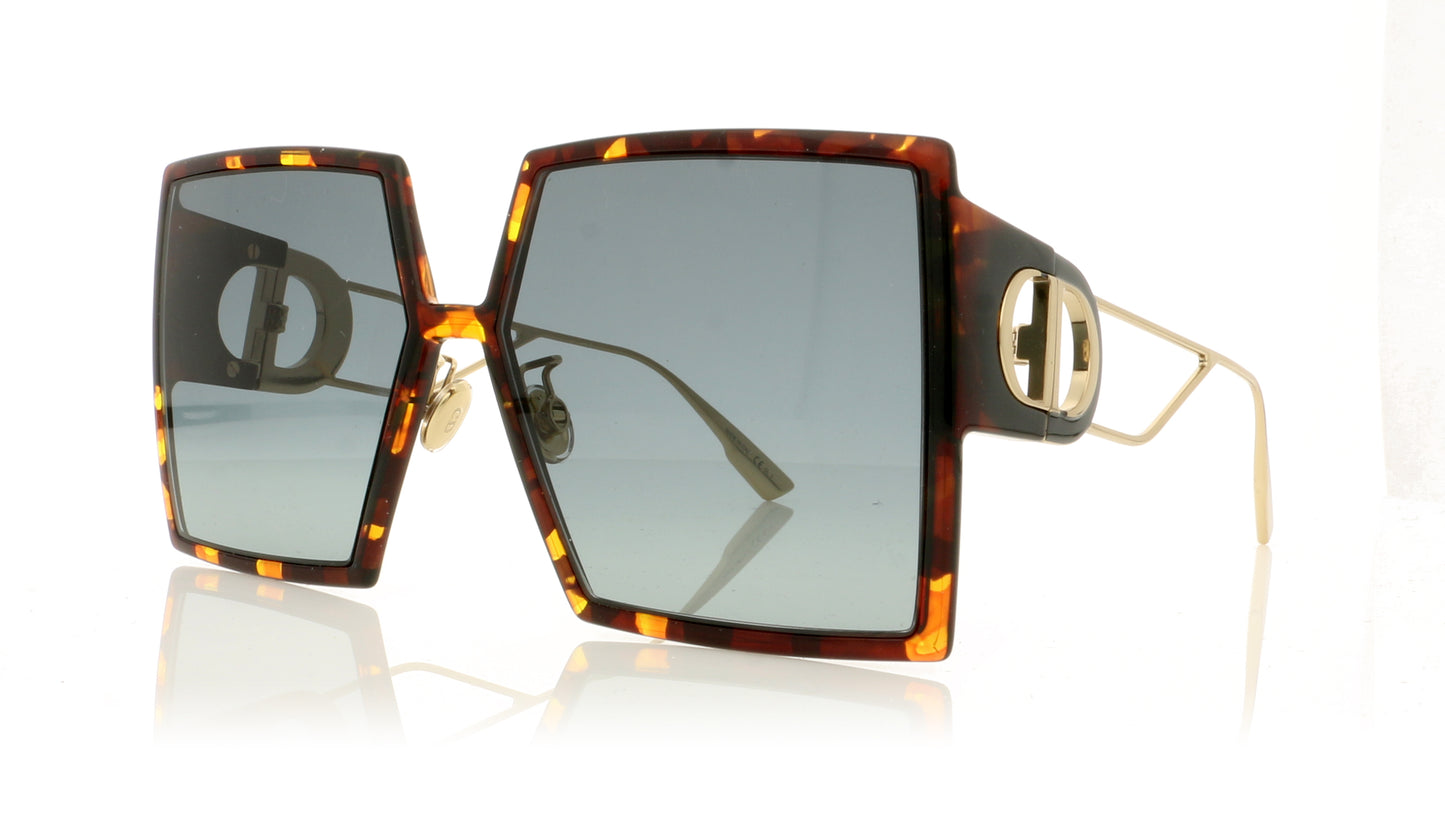 Dior 30Montaigne EPZ Yellow Red Havana Sunglasses - Angle