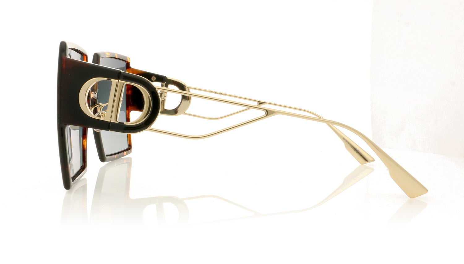 Dior 30Montaigne EPZ Yellow Red Havana Sunglasses - Side