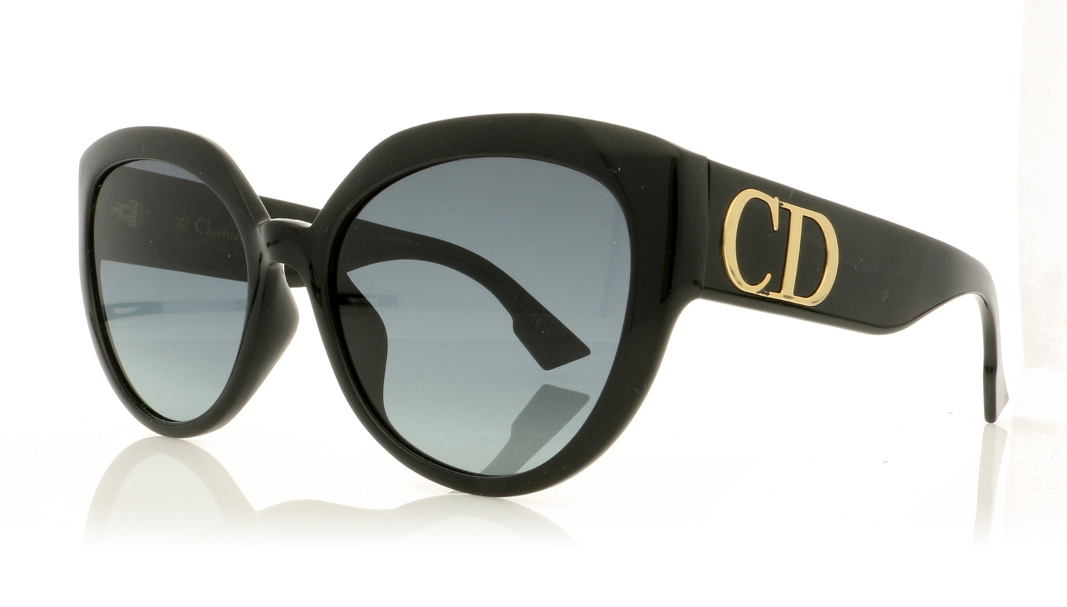Dior DDiorF 8071I Black Sunglasses - Angle