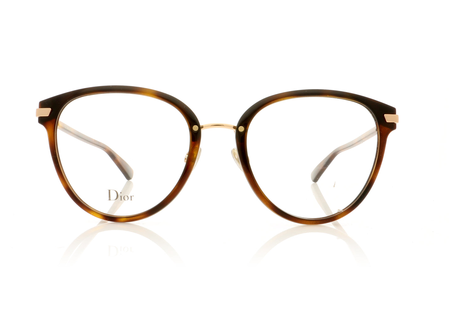 Dior DiorLine2 Dark Havana 86 Glasses - Front