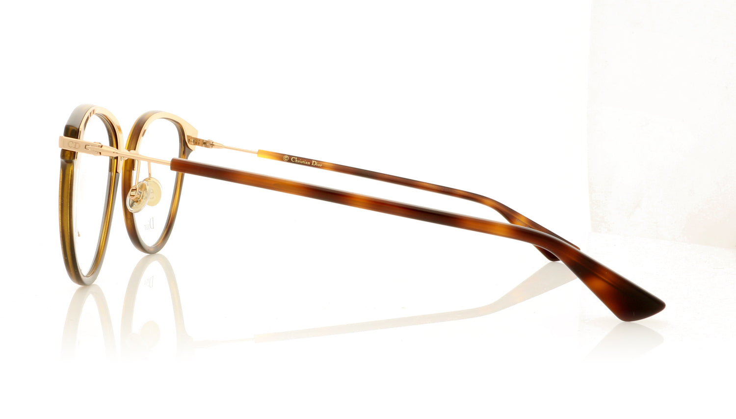 Dior DiorLine2 Dark Havana 86 Glasses - Side