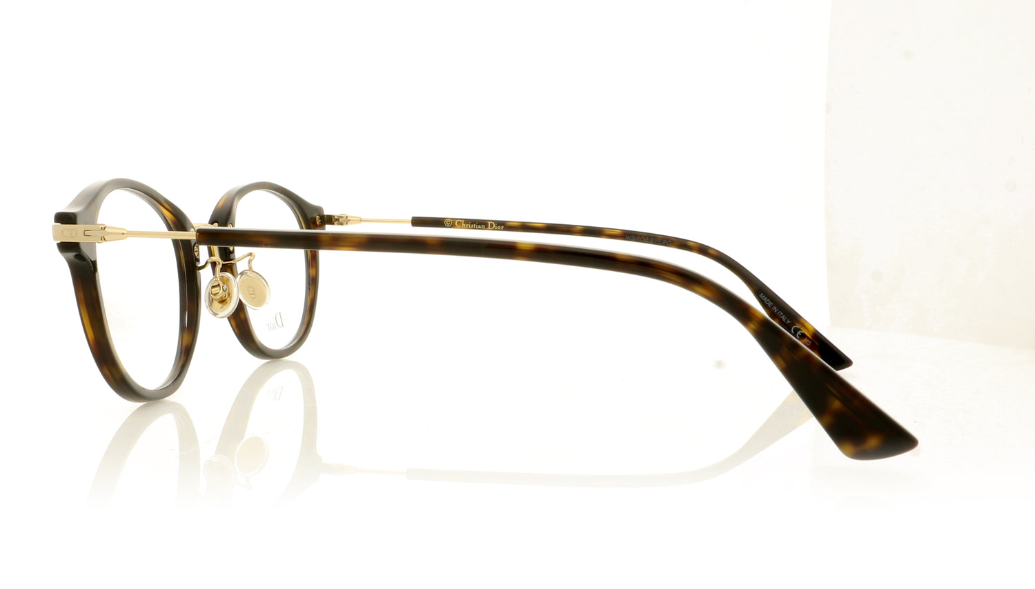 Dior DIORESSENCE21F 86 DRK HAVANA Glasses - Side