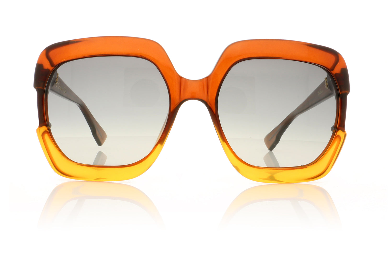 Dior GAIA 12J9O Brown orange Sunglasses - Front