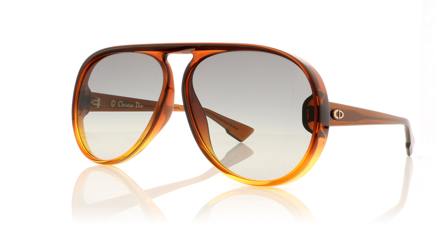 Dior Lia 12J Brown Sunglasses - Angle