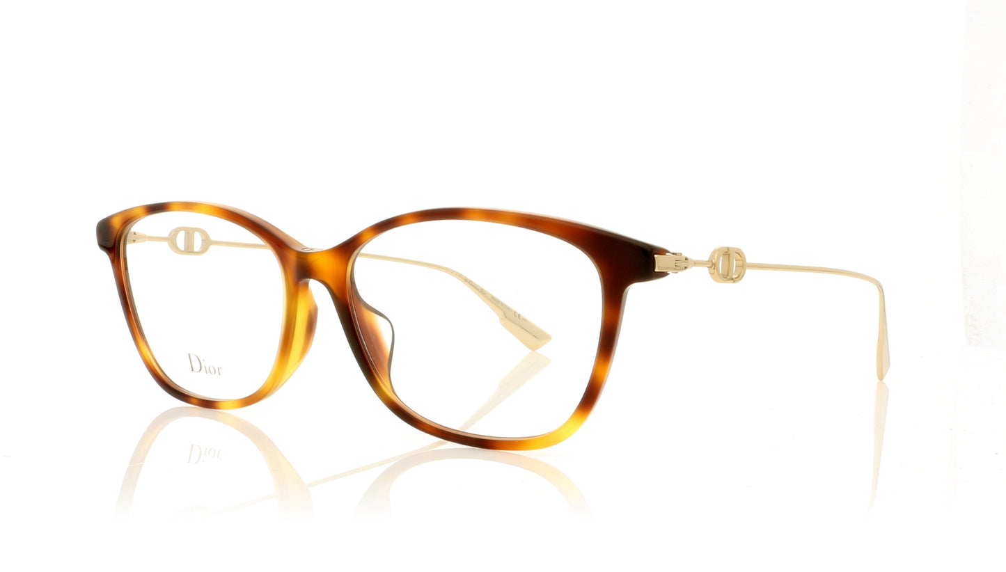 Dior Sight Of 01F Dark Havana 86 Glasses - Angle