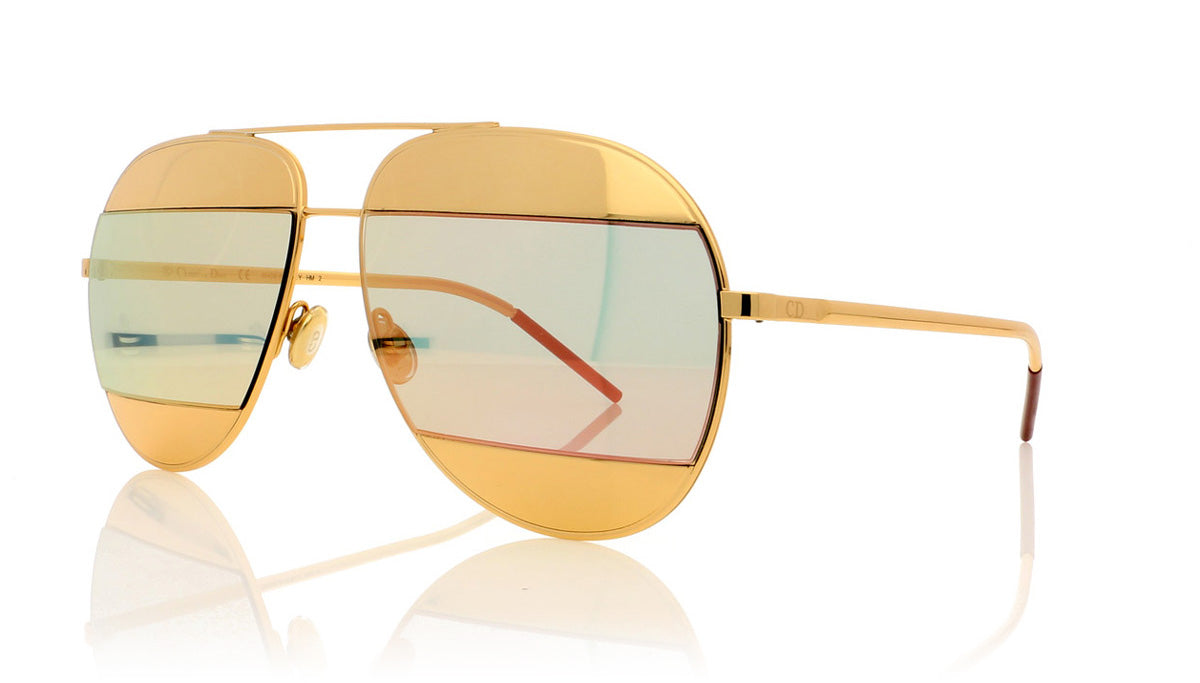 Dior Split1 0000J Rose Gold Sunglasses - Angle