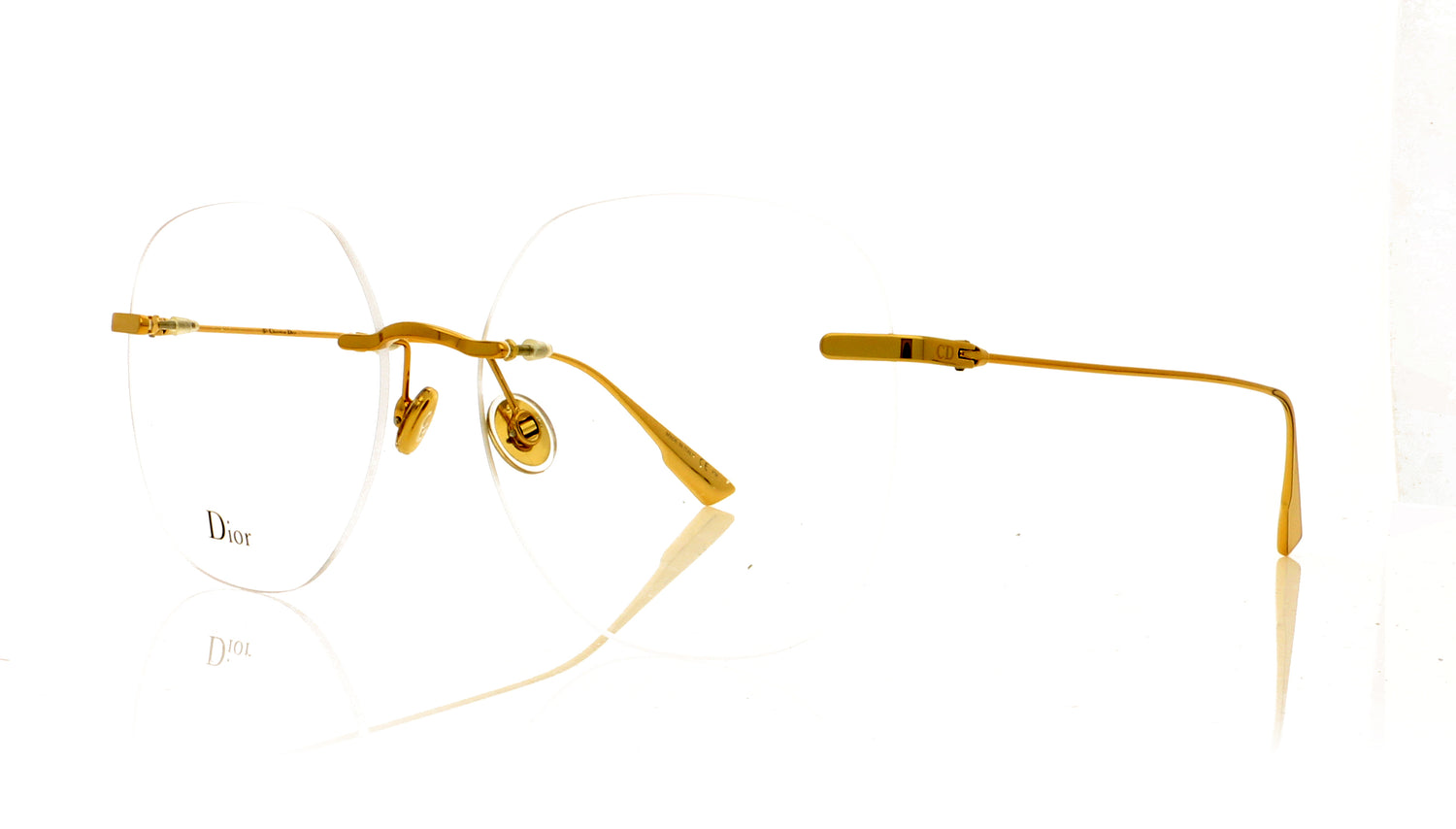 Dior Stellaire06 Gold J5G Glasses - Angle