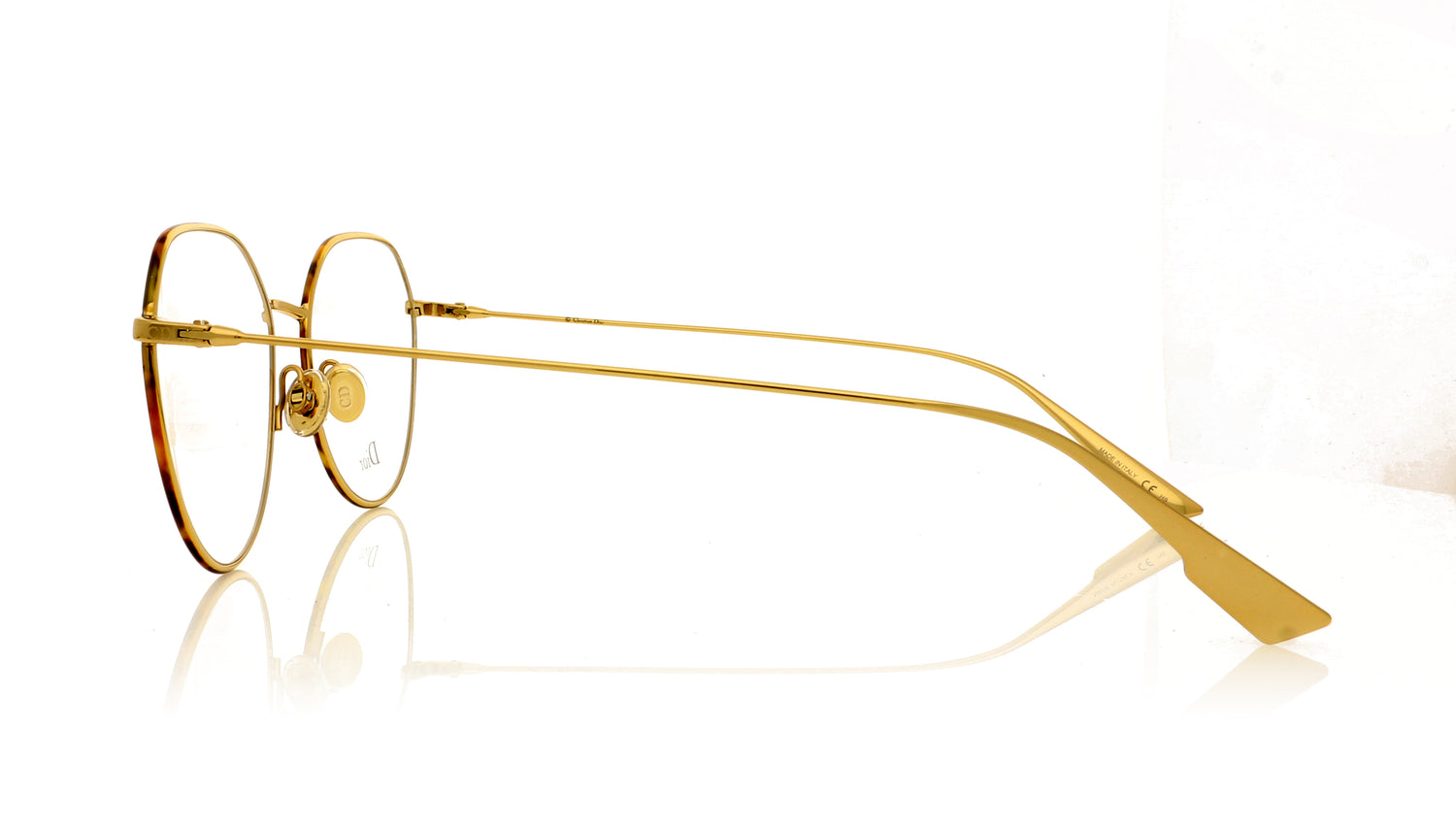 Dior StellaireO15 06J Gold Havana Glasses - Side