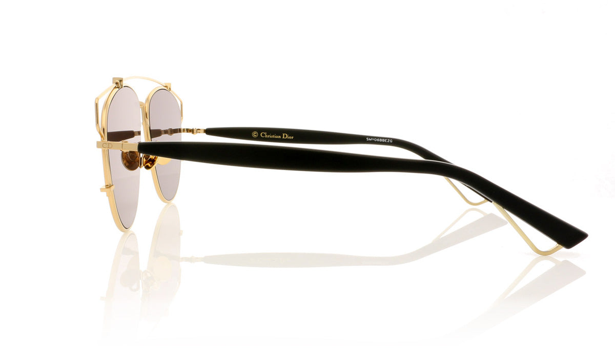 Dior Technologic RHL LNMR Gold Black Mirror Sunglasses - Side