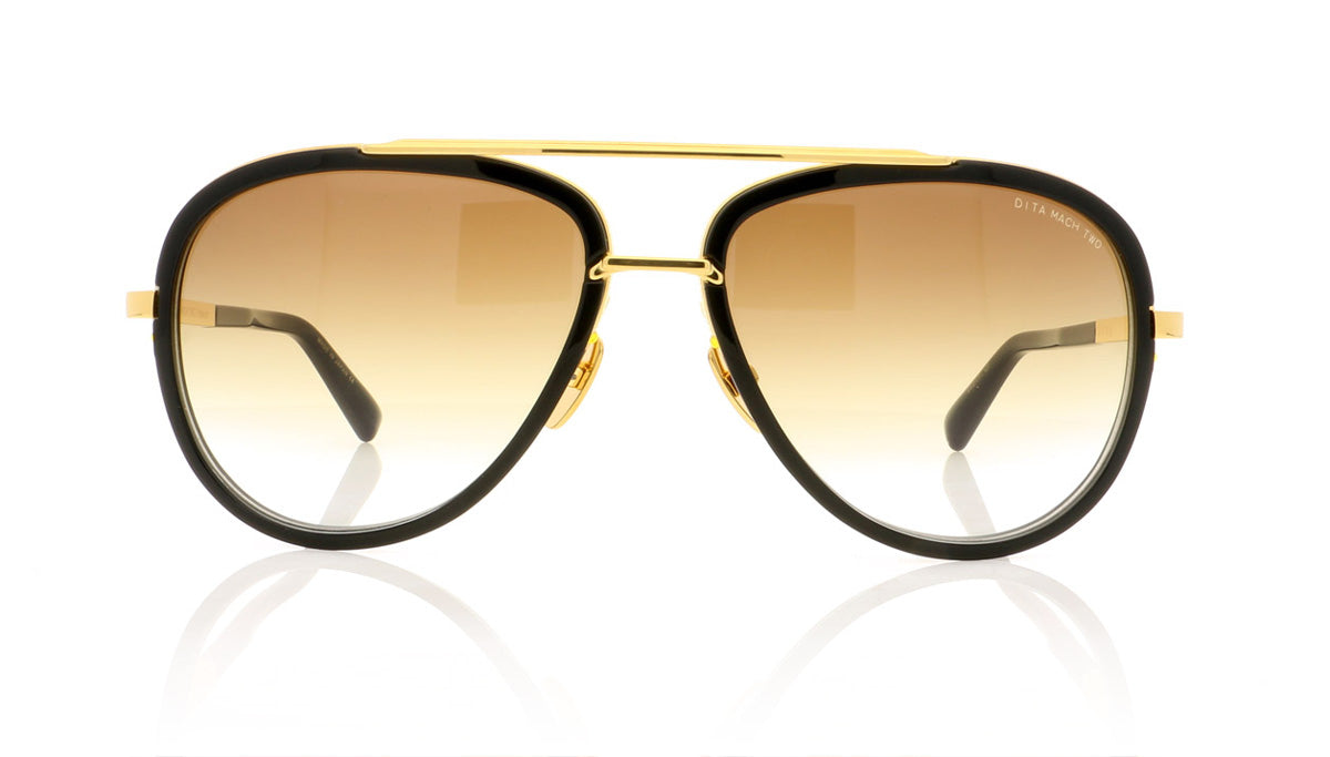 DITA Mach Two DRX-2031 B Shiny 18K Gold Sunglasses - Front