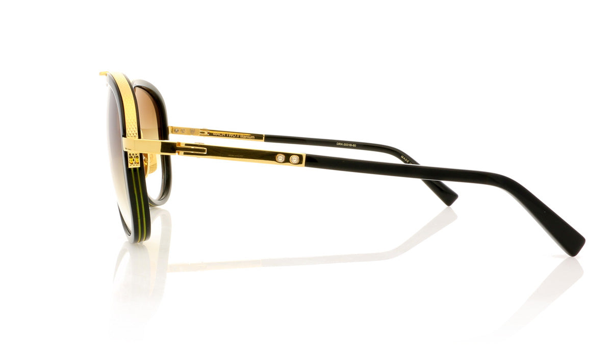 DITA Mach Two DRX-2031 B Shiny 18K Gold Sunglasses - Side
