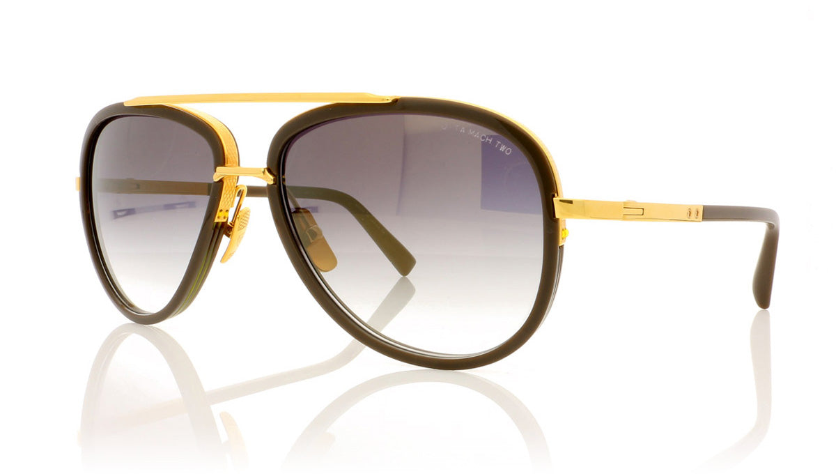 DITA Mach Two DRX-2031 G-GRY-GLD Stone Grey Sunglasses - Angle