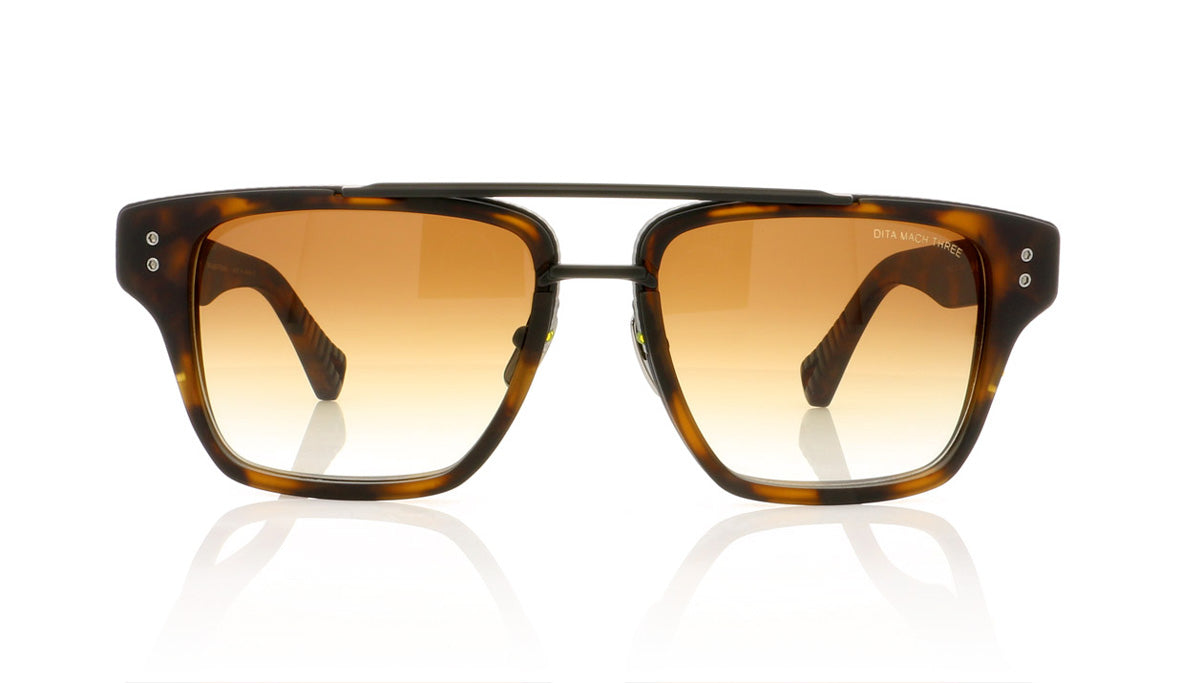 DITA Mach Three DRX-2059 B Mat Tort Sunglasses - Front