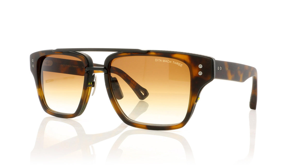 DITA Mach Three DRX-2059 B Mat Tort Sunglasses - Angle