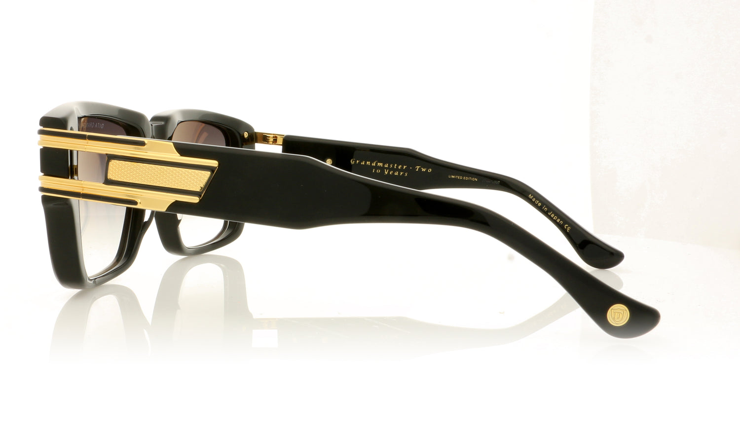 DITA Grandmaster DTS402 BLKGLD Black-Gold Sunglasses - Side