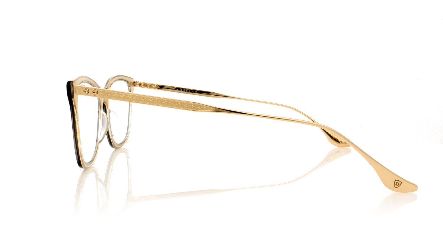 DITA Ashlar 2 Matte Crystal Grey Glasses - Side