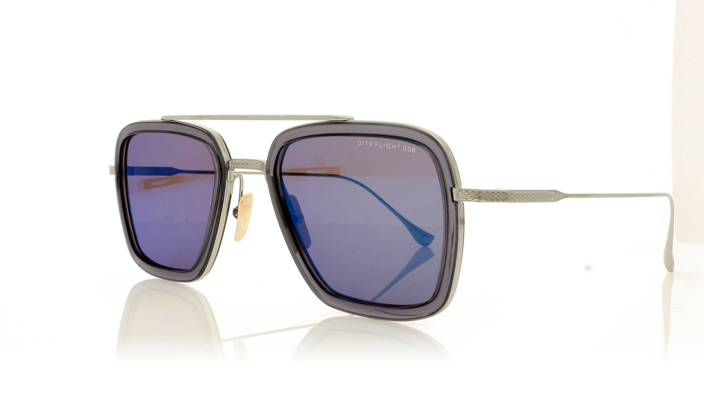 DITA 7806 Flight 006 SMK-PLD Smoke Grey Crystal Sunglasses - Angle