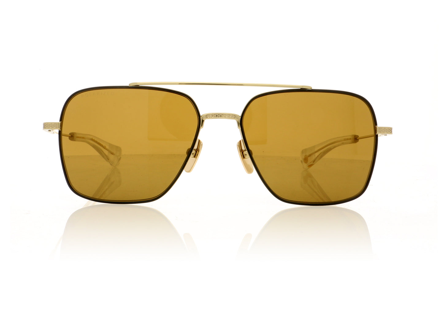 DITA Flight Seven DTS111-57-04 GLD-BLK Gold Sunglasses - Front