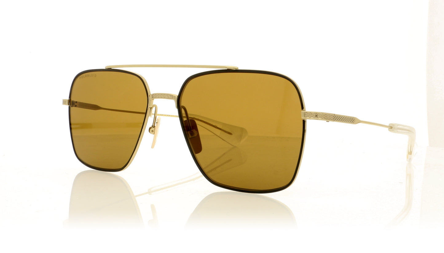 DITA Flight Seven DTS111-57-04 GLD-BLK Gold Sunglasses - Angle