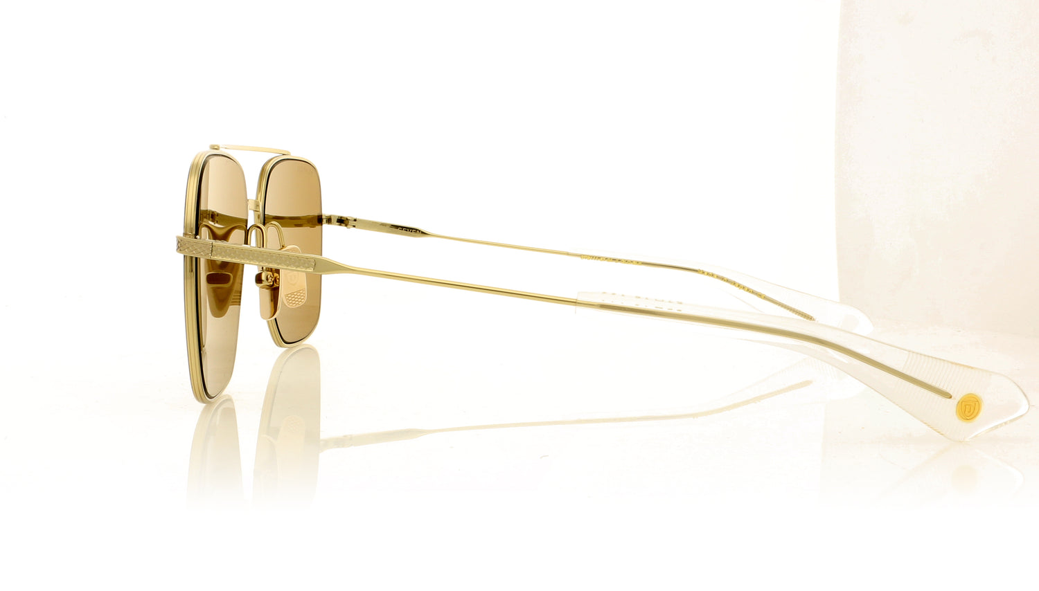 DITA Flight Seven DTS111-57-04 GLD-BLK Gold Sunglasses - Side