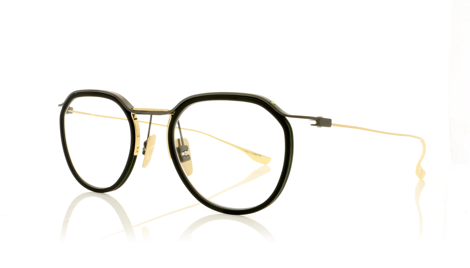 DITA Schema-Two Black Iron-Gold 2 Glasses - Angle