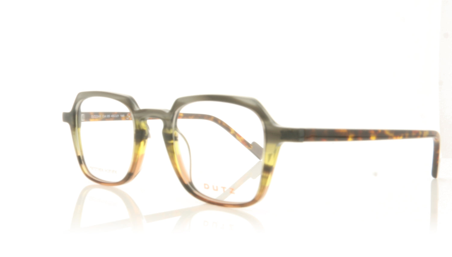 Dutz DZ2240 C85 Tortoise Glasses - Angle