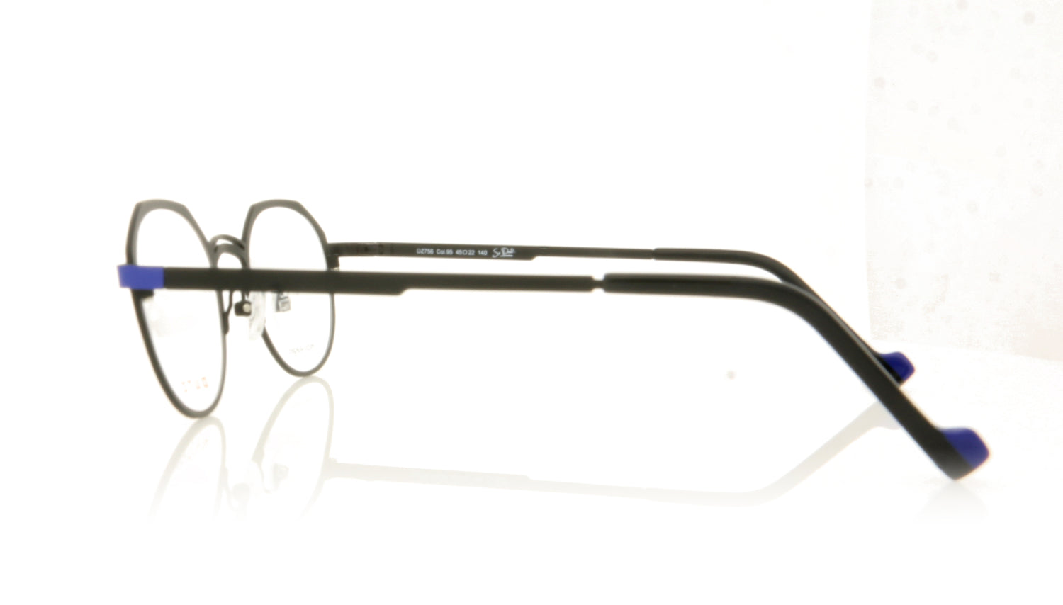 Dutz DZ756 C95 Black Glasses - Side