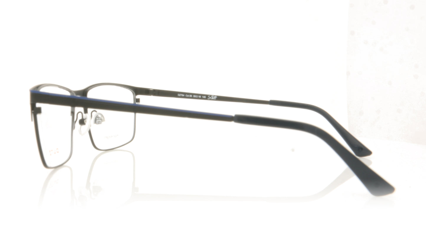 Dutz DZ764 C95 Black Glasses - Side