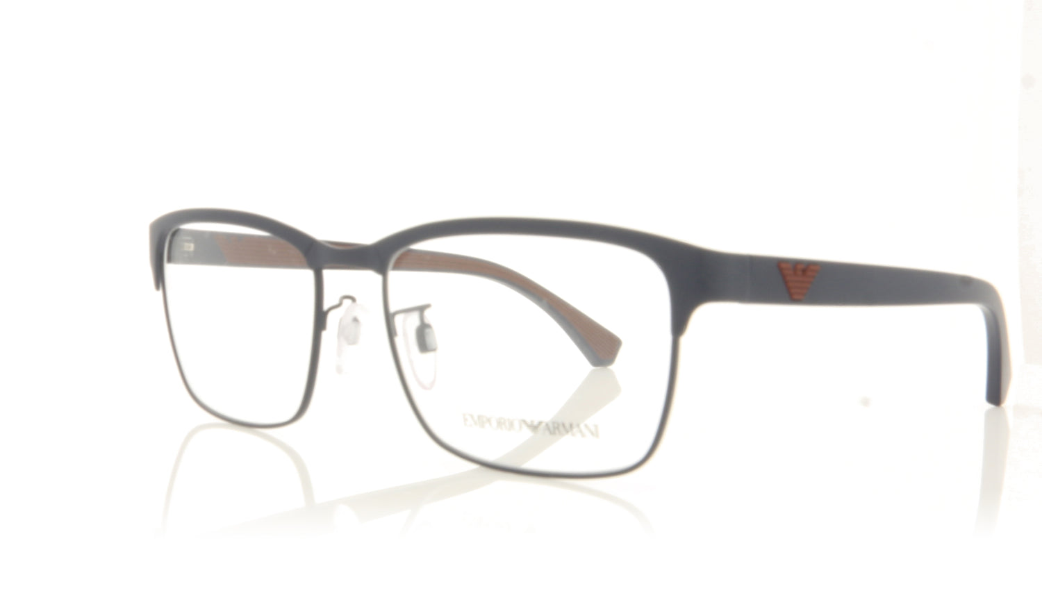 Emporio Armani 0EA1098 3003 Matte Blue Glasses - Angle